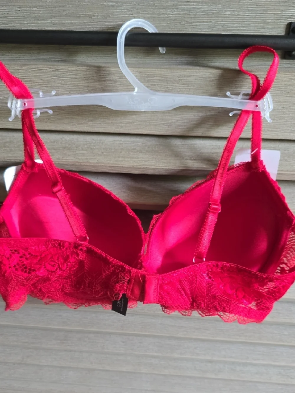 Rene Rofe Red Lace Push-Up Bra . - Picture 11 of 11
